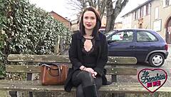 French Brunette Alice Novice Banged Hard by Colleague at Work