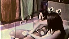 Hey, check out these vintage hairy lesbians getting down and dirty!