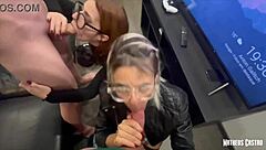 Danny struggles with huge black cock sucking