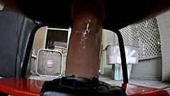 Sam Rides Big Dildo For Sids Enjoyment!