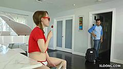 big cocked step-brother ready for tight teen 18+ action