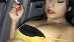 colombian babe calls friend for outdoor anal fuck after smoking