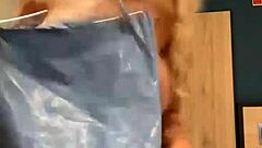 live streaming striptease with dirty talk undressing blonde ass clothes ripped