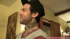 punk shows tattoos in photoshoot