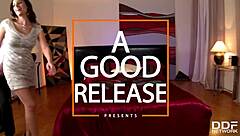 in the early days, sensual jane, the busty sex goddess, engages in interracial blowjob with a milf.