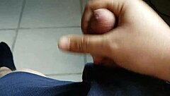 I stroke my cock for the girls in this gay scene