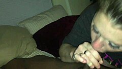 Hazelblaze swallows load, licking cum from black monster cock