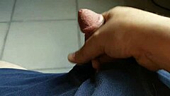 I stroke my cock for the girls in this gay scene