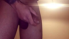 bbc session with big black cock handjob and monster cock masturbation