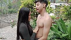 beautiful samantha fucks gardener at home