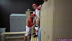 Coach comforts me with doggystyle sex in gay porn