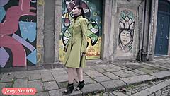 Jeny Smith Endures Strap Bondage and Public Exposure in Outdoor Setting