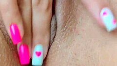 early in the morning my shaved pink pussy had multiple orgasms from masturbation - luxury orgasm.