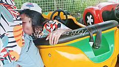 fun risky public fun in amusement park