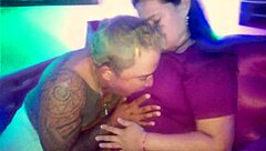 Chubby slut shared for neighbor's bareback fuck by cuckold boyfriend