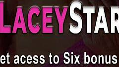 gran in leather lingerie gets throated