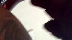 Wow, the ebony black amateur gives good head in homemade blowjob. She sucks the big cock