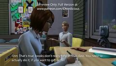 study time turns into sexy time with cute teen babe and small tits 😘