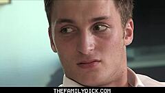 Twink Stepson Harlen Quindel Engages in Bareback Sex with Gay Stepdad