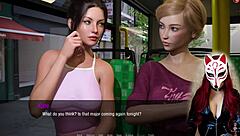 Kate, a redhead maid in stockings, plays a cosplay game as a milf