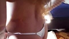 Is This Exhibitionist BBW Bent Over in Doggystyle, Flashing Ripped Panties?