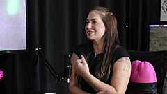 brazilian teen explores trans fetish in sheer red lingerie