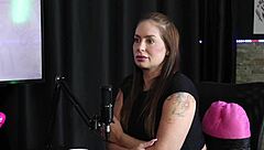 brazilian teen explores trans fetish in sheer red lingerie