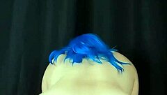 amateur step-sis rides dildo with big booty