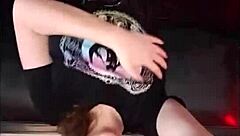 Cute nerd masturbates in panties during sexting session