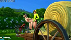 cycling trip with candy behr in the sims 4