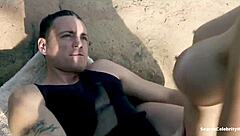 gigi allens takes on two dudes at the ranch in this intense softcore celebrity adventure