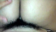 She says just the tip but mounts and rides until her ass drips with cum