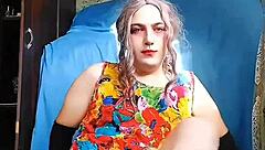 Big cock crossdresser gets kinky in cowgirl position