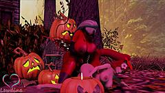 Happy Halloween With Cassie And Lewdine