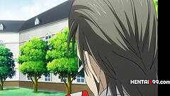 hey, pervy teacher exploits campus lesbians in hentai!