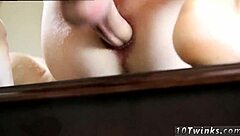 Frat boys engage in gay sex while playing nude golf with pool cues.