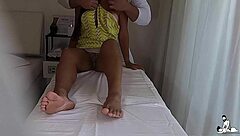 Is This Tantric Massage? Latina Amateur Grabs Therapist's Dick!