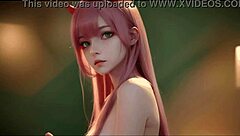 ai generated zerotwo hentai cartoon anime gay nude story