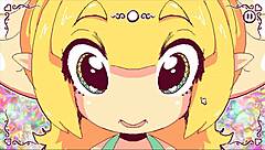 Futanari in hentai game episode 2 cums on customers' tits and cute faces