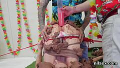 Wild teenage girl is taken to a mental institution for some kinky treatment.