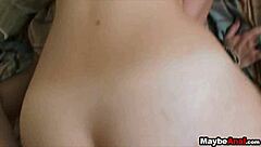 This amateur redhead Lillian Feirah is getting her ass filled with dick outdoors