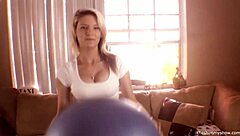 white girl wednesday 6 18yo big tits blonde teen 18+ midget fucked on exercise ball ft hope harper part 1