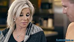 hey, check out this blonde cougar getting banged hard with her big tits bouncing