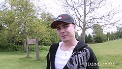 Busty Brunette Deepthroats And Rides Hard Penis