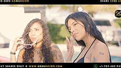 i watch the dildo fucking the brunette and blonde latinas