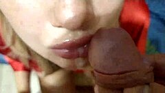 Why smear lipstick on your lips while sucking dick and cumming on them?