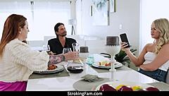 Ebony step daughter is in black need, licking sloppy monster cock, assfucking african bbw with big ass and wet pussy