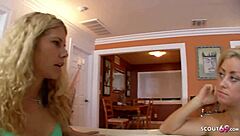 Curly Hair Teen Addison Seduces Shy Best Friend to Lesbian Sex