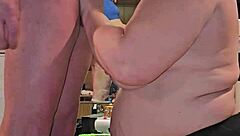 Thick milf enjoys a casual chat.