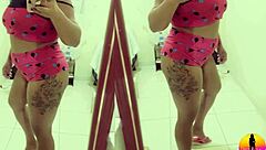 have you seen this brazilian milf's belly dance with big tits and ass?